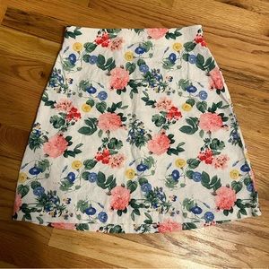 Old Navy High Waisted Linen Floral Mini Skirt Size S